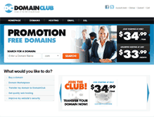 Tablet Screenshot of domainclub.com